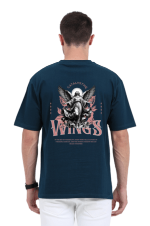 Catalyst HQ Wings oversize T-Shirt – Black & White